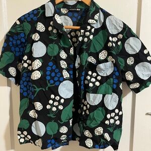 Marimekko Uniqlo Cotton Poplin Shirt and Short Set